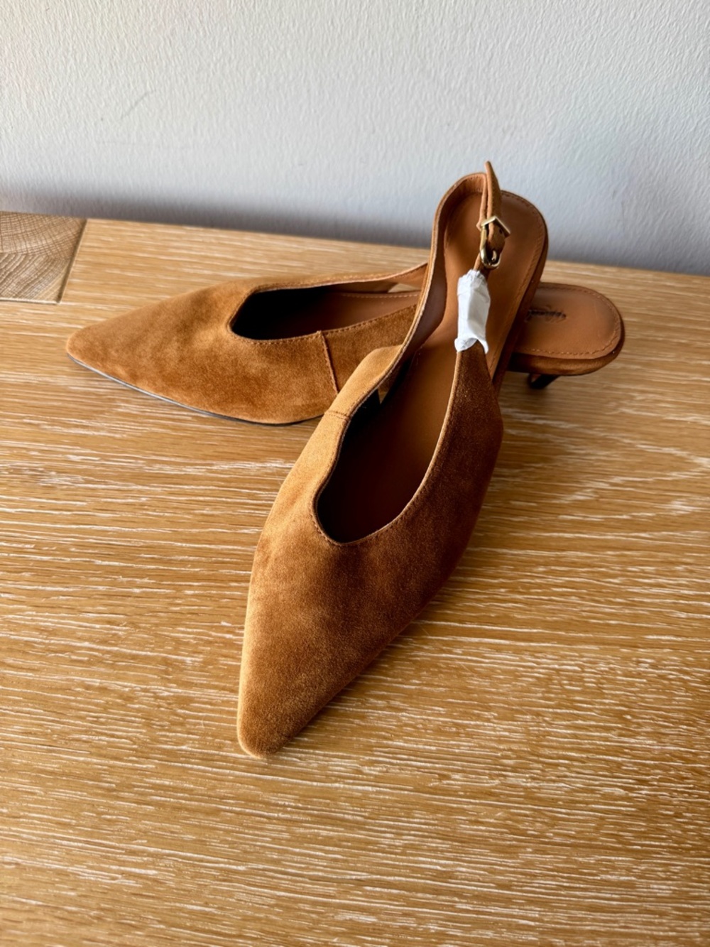 NWOB! MADEWELL Women’s The Emilie Slingback Pump in Russet Suede, Size 6.5 - Picture 7 of 16